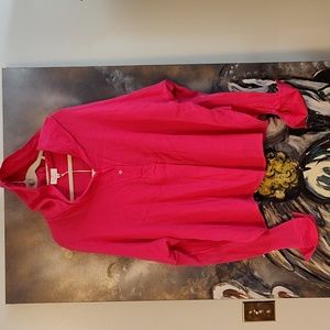 P Cill hot Barbie Pink gauze hooded top NWT
